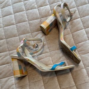 Dolce Vita Multicolor Block Heel Sandals